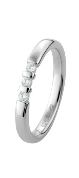 530130-Y520-001 | Memoirering Hückelhoven 530130 600 Platin, Brillant 0,090 ct H-SI∅ Stein 2,0 mm 100% Made in Germany   900.- EUR   
